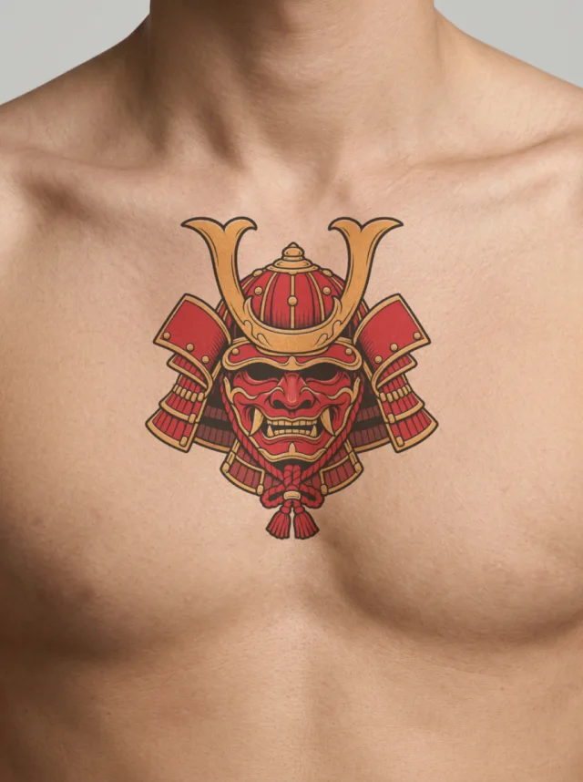 Kabuto Red Tattoo on-skin preview