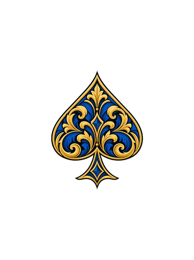 Spade Blue Tattoo clean design