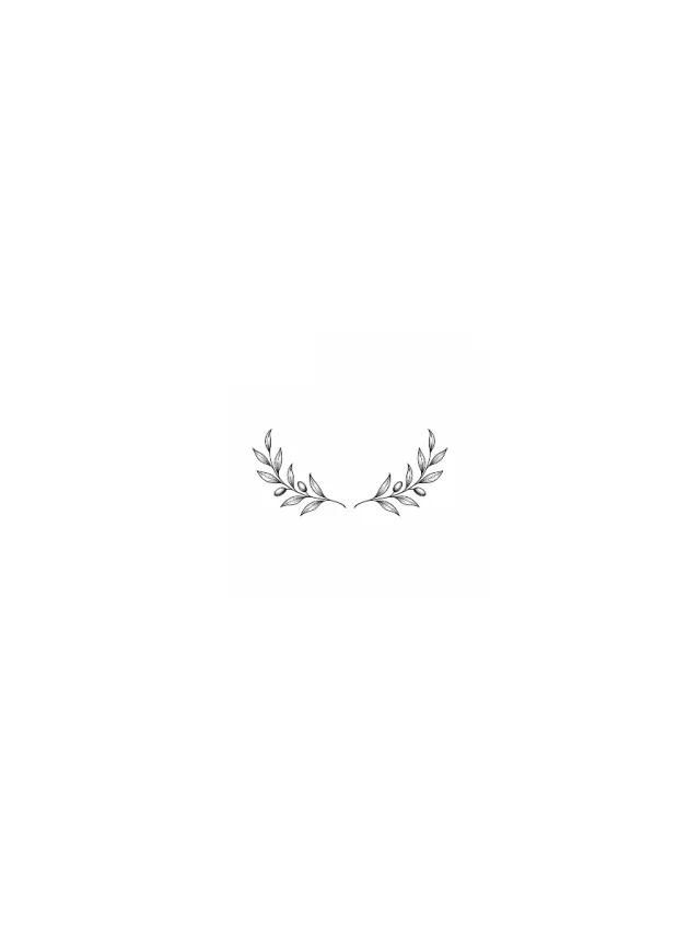 Fine Line Olive Cuff Ankle Tattoo clean design