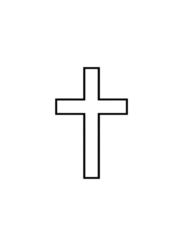 Latin Cross Tattoo clean design