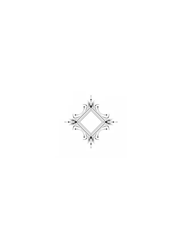 Dotwork Diamond Elbow Tattoo clean design