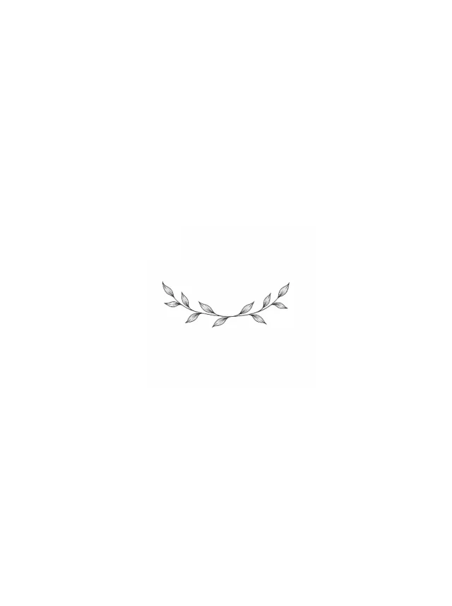 Fine Line Leaf Band Ankle Tattoo clean design
