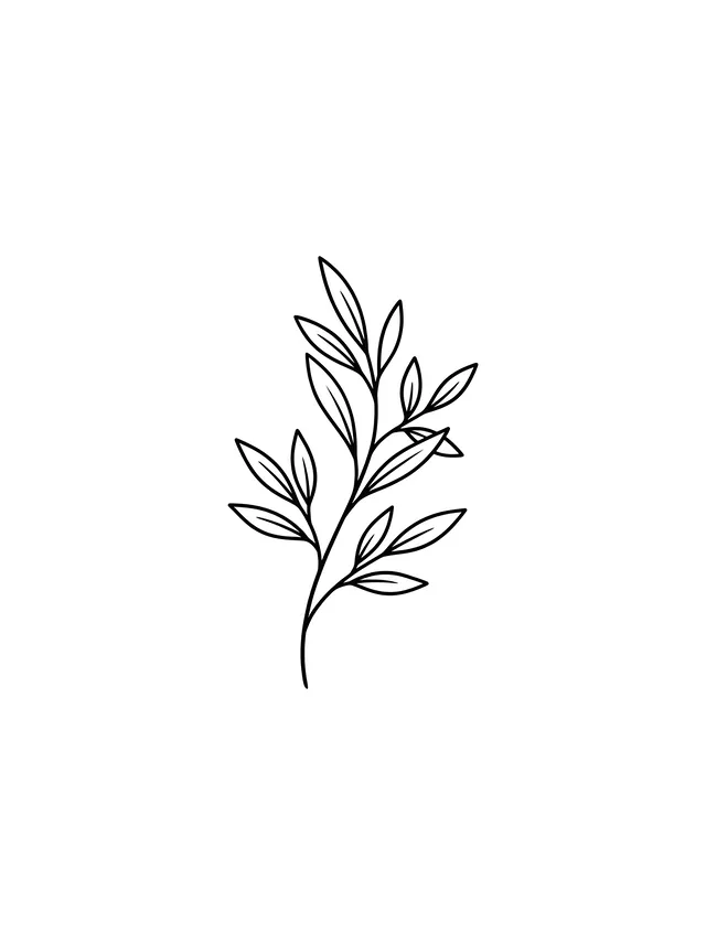 minimalist olive branch inner wrist tattoo clean design