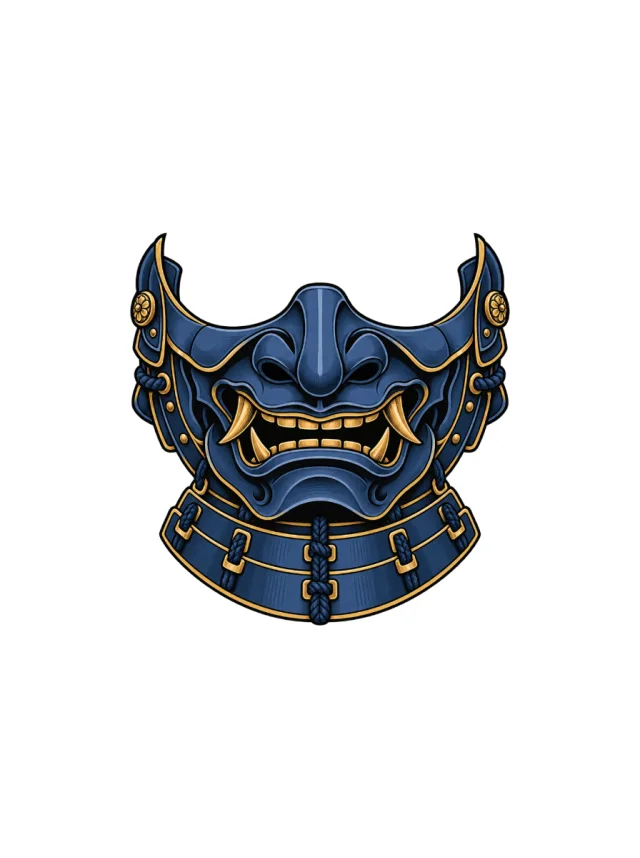 Menpo Indigo Tattoo clean design