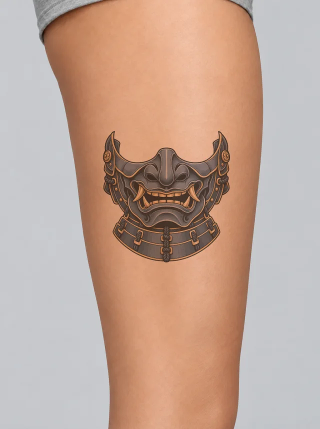 Menpo Indigo Tattoo on-skin preview