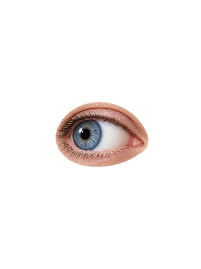 Blue Iris Realistic Eye Tattoo clean design