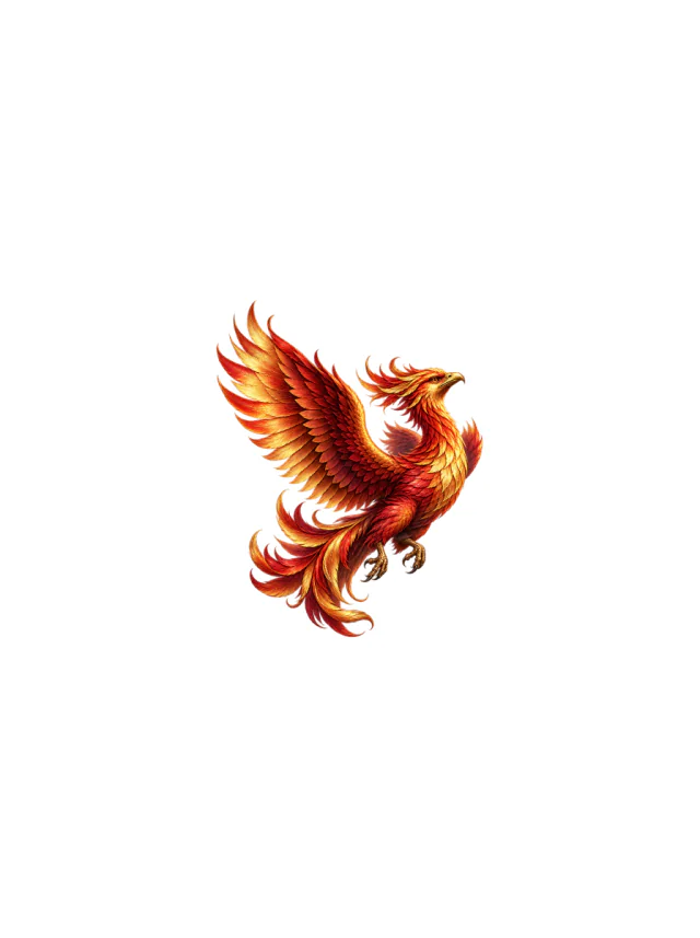 Color Realism Phoenix Calf Tattoo clean design