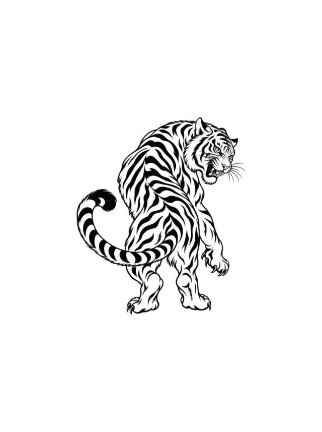 Turning Japanese Tiger Tattoo clean design