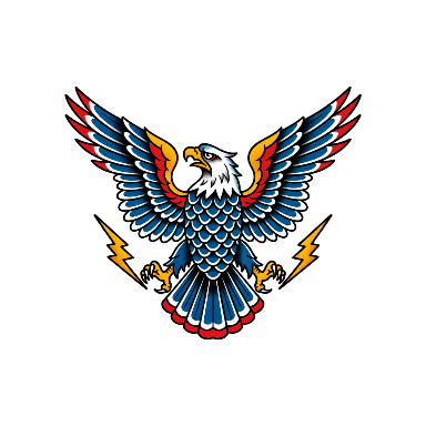 Old School Eagle Chest Tattoo planner element