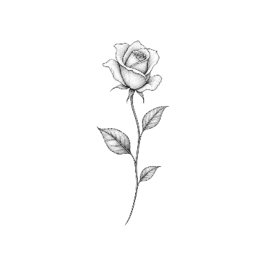Fine Line Rose Inner Forearm Tattoo planner element
