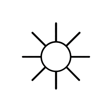 Minimalist Sun Finger Tattoo planner element
