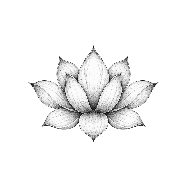 Dotwork Lotus Upper Back Tattoo planner element