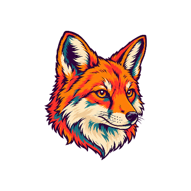 Illustrative Color Fox Forearm Tattoo planner element