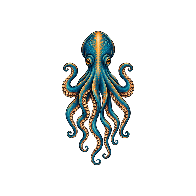 Illustrative Octopus Spine Tattoo planner element