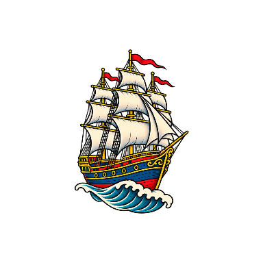 Old School Ship Forearm Tattoo planner element