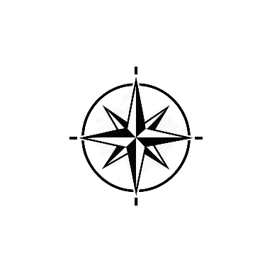Blackwork Compass Forearm Tattoo planner element