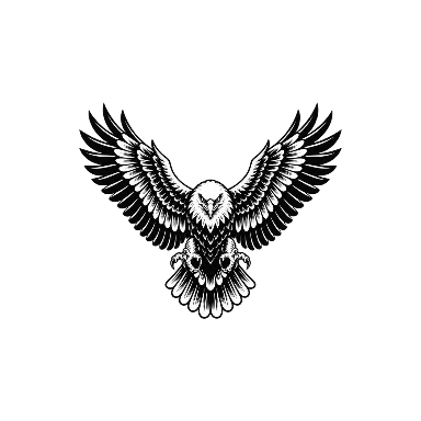 Blackwork Eagle Forearm Tattoo planner element