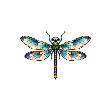 Illustrative Dragonfly Finger Tattoo planner element