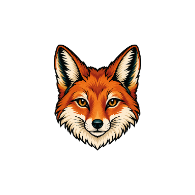 Neo-Traditional Fox Head Inner Wrist Tattoo planner element