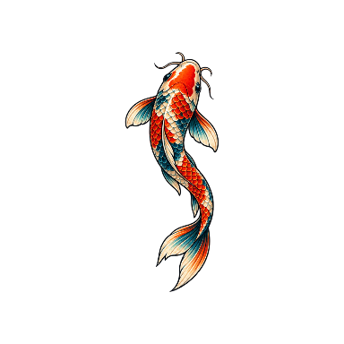 Illustrative Koi Inner Wrist Tattoo planner element
