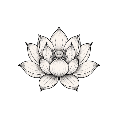 Fine Line Lotus Shoulder Tattoo planner element
