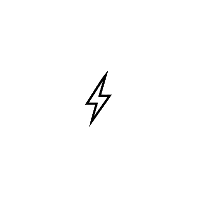 Minimalist Lightning Face Tattoo planner element