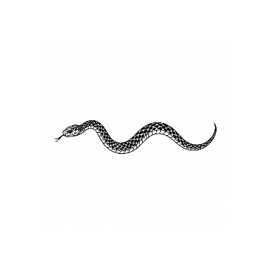 Blackwork Snake Lower Back Tattoo planner element