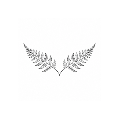 Fine Line Fern Lower Back Tattoo planner element