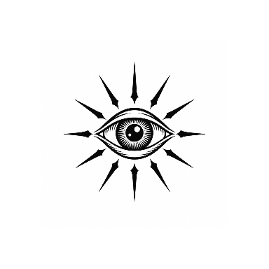 Blackwork Eye Elbow Tattoo planner element