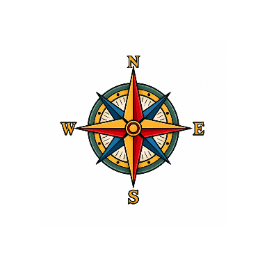 Old School Compass Elbow Tattoo planner element