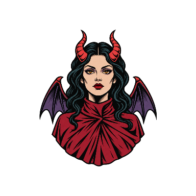 Succubus Crimson Cloak Tattoo planner element