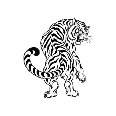 Turning Japanese Tiger Tattoo planner element