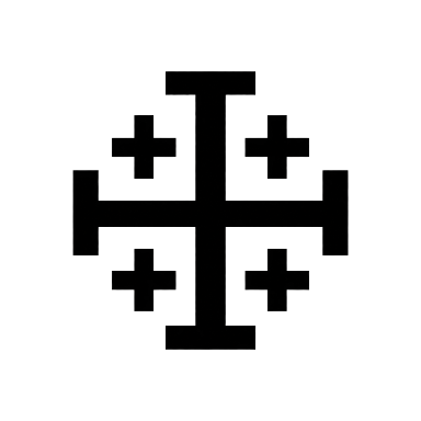 Classic Jerusalem Cross Tattoo planner element