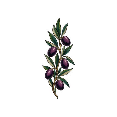 Olive Fruit Spray Tattoo planner element