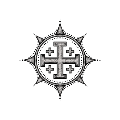 Jerusalem Cross Sunframe Tattoo planner element