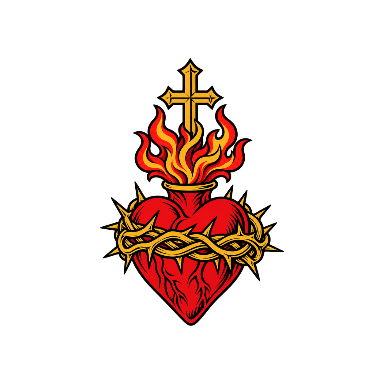 Sacred Heart Tattoo planner element