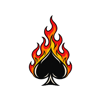 Spade Flame Tattoo planner element