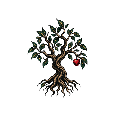 Poison-Tree Design with Deep Green Leaves Tattoo planner element
