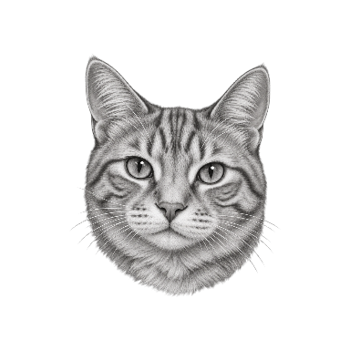 Black and Grey Orange Tabby Tattoo planner element