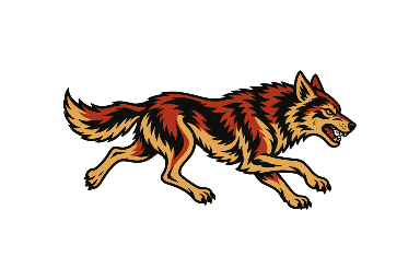 Running Traditional Wolf Tattoo Planner element